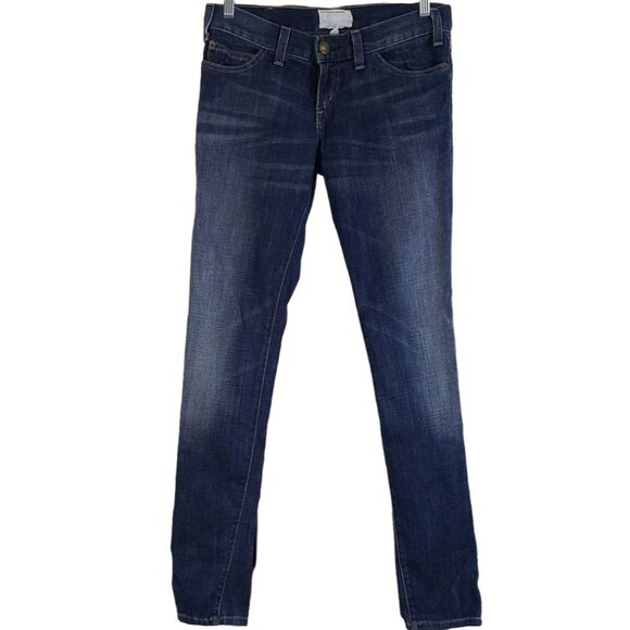 Current/Elliott Womens Jeans Blue Size 25 Pockets Zipper The 1968 Skinny Midrise - Picture 5 of 7